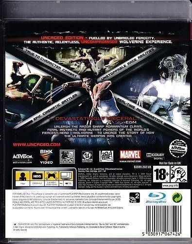 X-Men Origins Wolverine Uncaged Edition - PS3 (B Grade) (Genbrug)